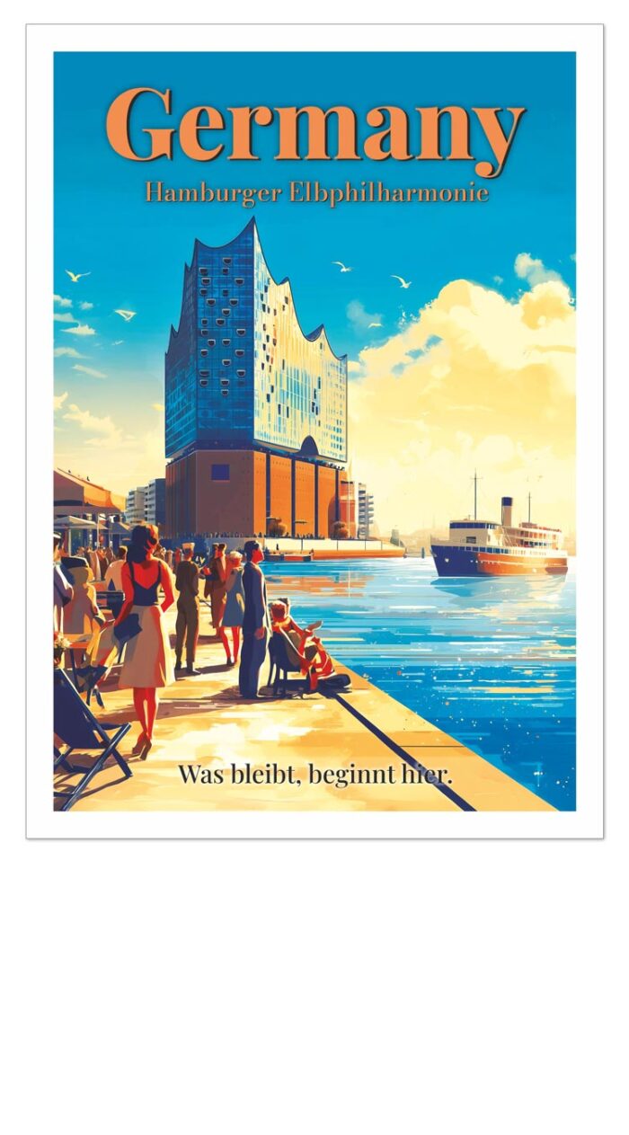 Postkarte A6 - Germany Elbphilharmonie