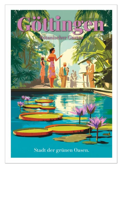 Postkarte A6 - Göttingen Botanischer Garten
