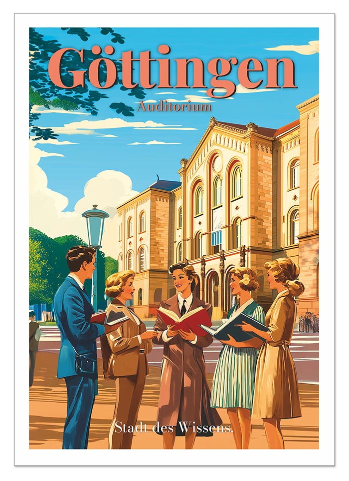Postkarte A6 - Göttingen Auditorium