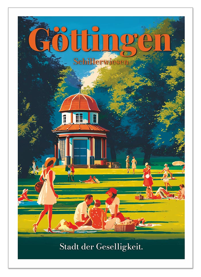 Postkarte A6 - Göttingen Schillerwiesen